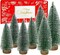 Bottle Brush Christmas Trees Mini for Tabletop (Dark Green) 10"D x 4.7"W x 3.5"H